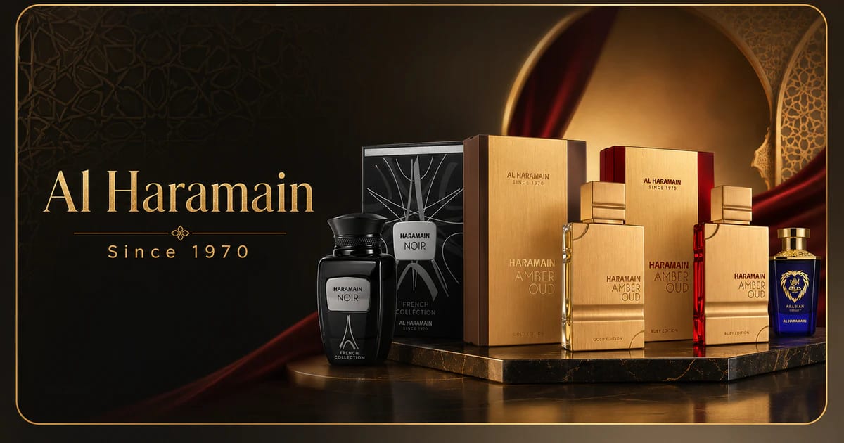 Al Haramain fragrance house available at Duo Essence